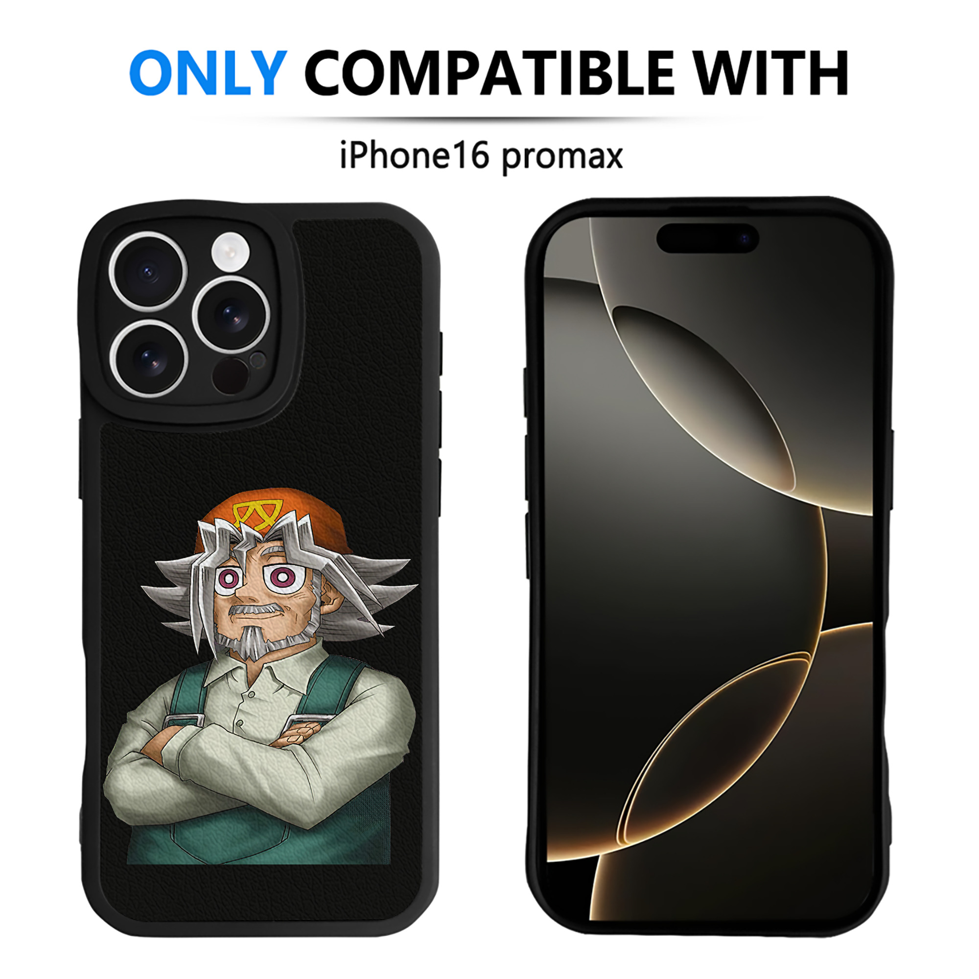 （画像用） 遊☆戯☆王 Yu-Gi-Oh! 【iPhone 16シリーズ対応】シリコンスマホケース（レザー調） 材質：シリコン